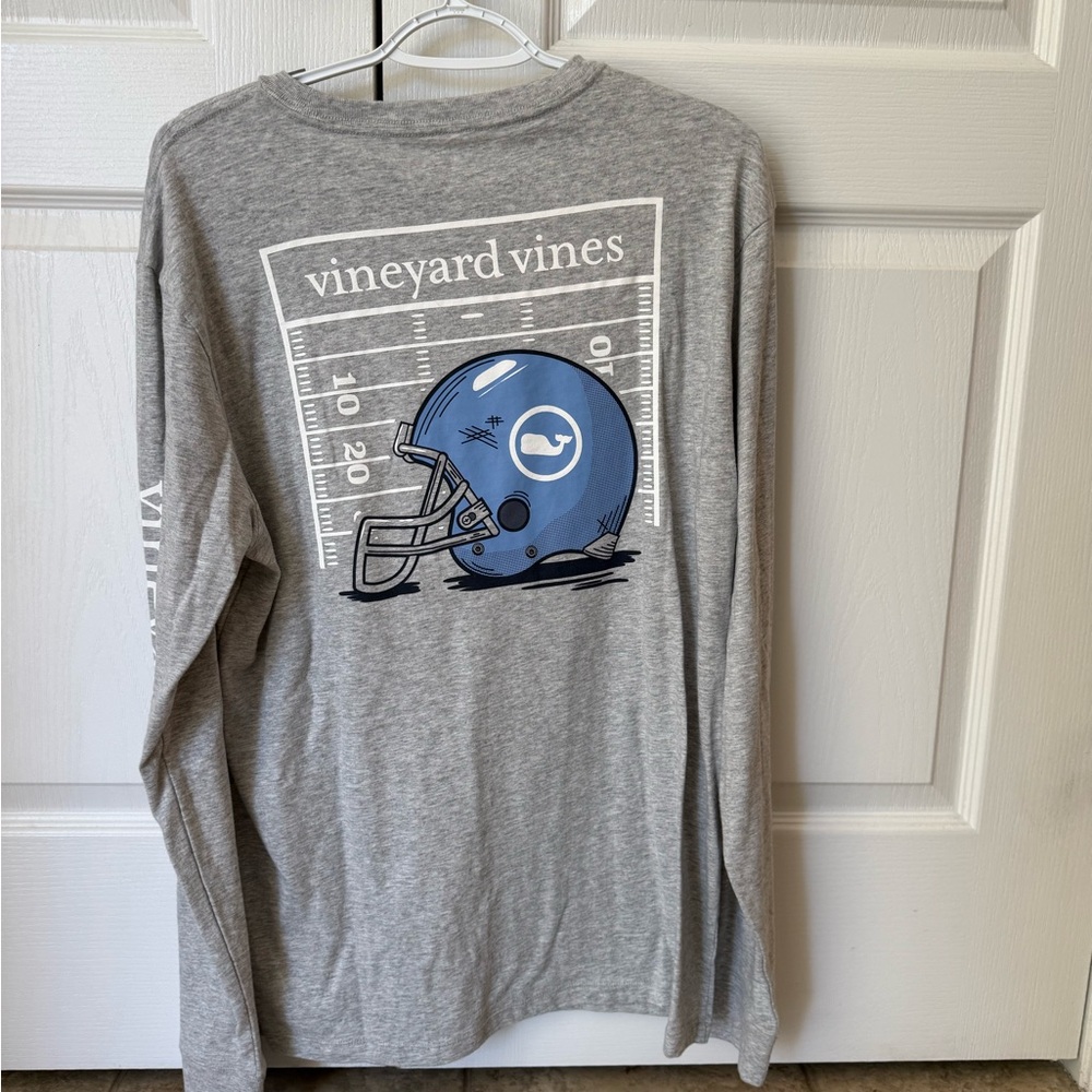 Vineyard Vines Gray Heather T-Shirt Football